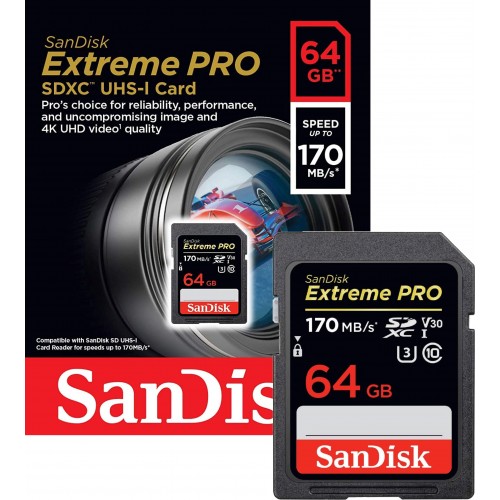 Карта памяти sandisk extreme pro 64 гб